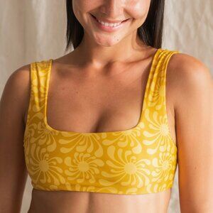September the Line Eden Top Sun Ray Gold Print- Small